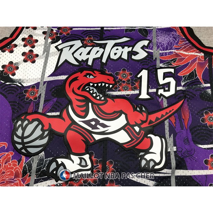 Maillot Tornto Raptors Vince Carter NO 15 Mitchell & Ness Lunar New Year Volet